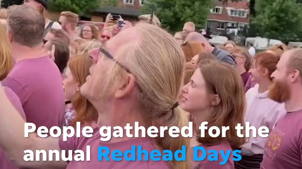 Redheads celebrate hair color at annual Redhead Days Festival #Shorts