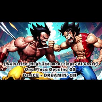 [Wolverine(Hugh Jackman) sings/AI Cover] One Piece Opening 23 Da-iCE - DREAMIN' ON