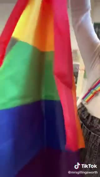Teacher suggests students should pledge allegiance to the pride flag