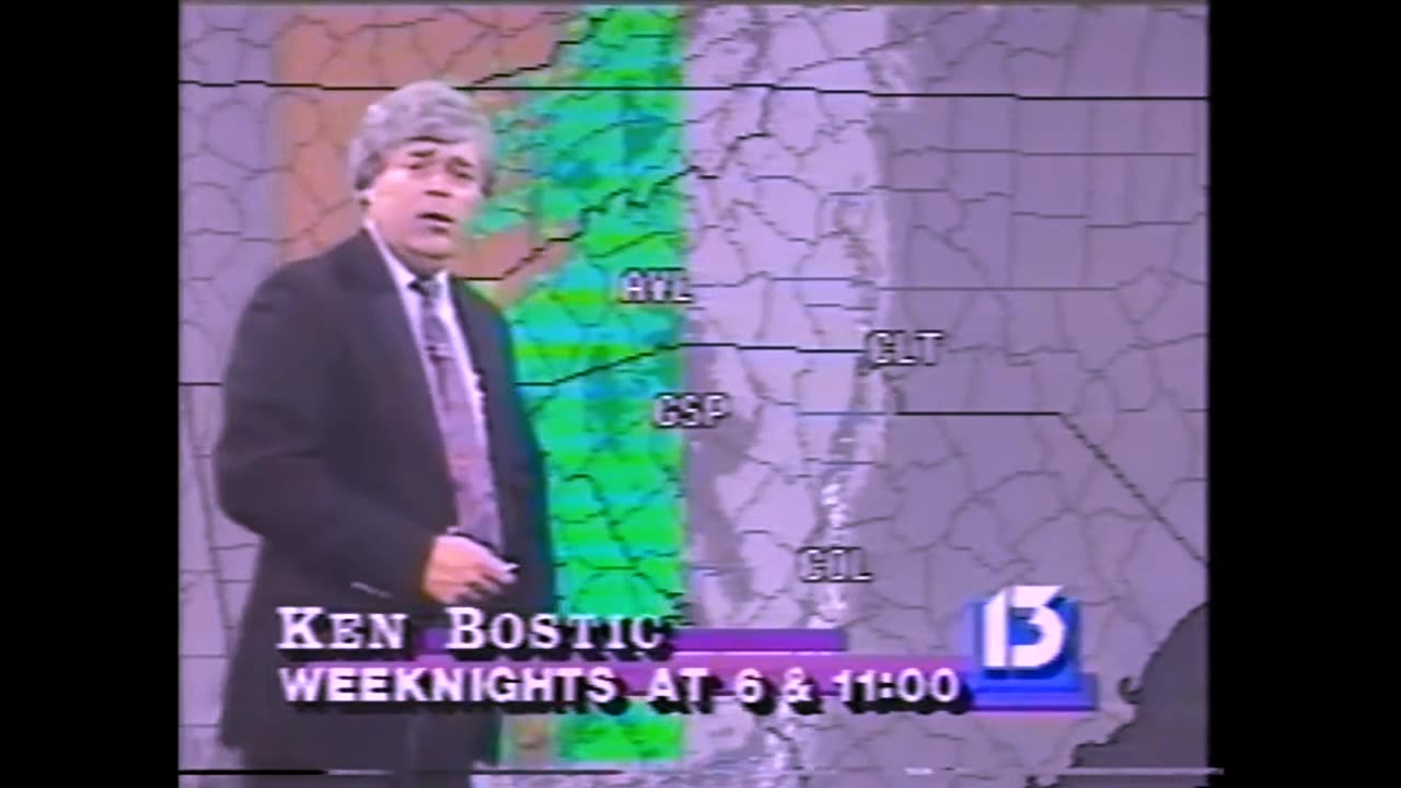 June 15, 1991 - Ken Bostic & Bob Caldwell WLOS Weather Promo