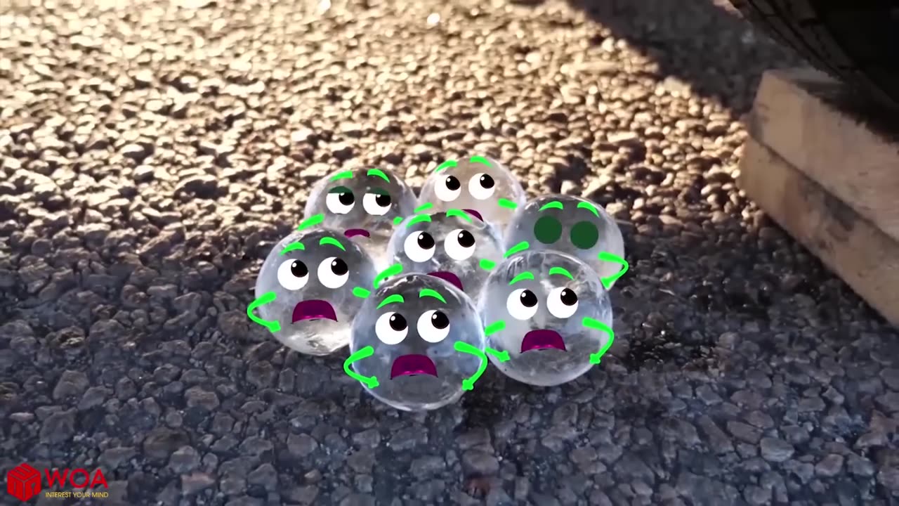 Experiment Car vs Jelly ,Toothpaste, Coca Cola