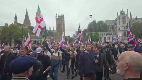 Thousands attend Tommy Robinson protest in London