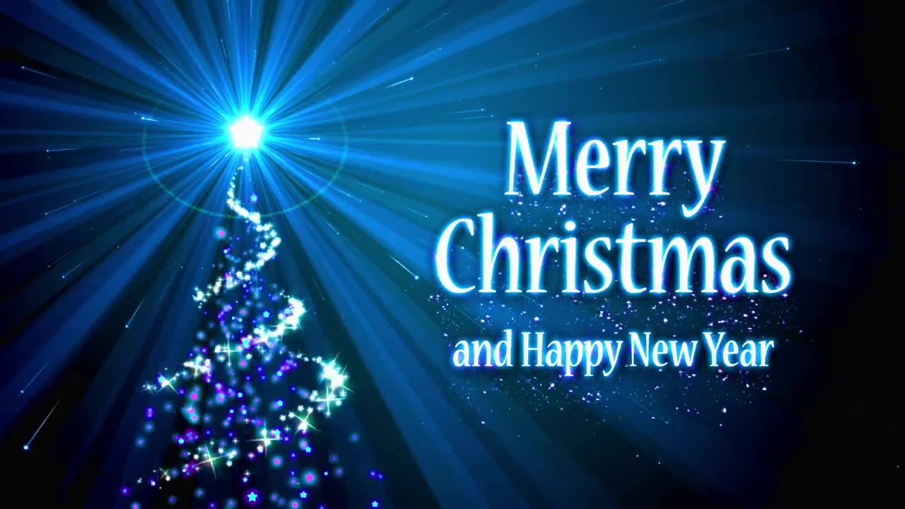 Christmas & Happy New Year Background Music with Forest & Snow Fall I Xmas Tree Decoration Music
