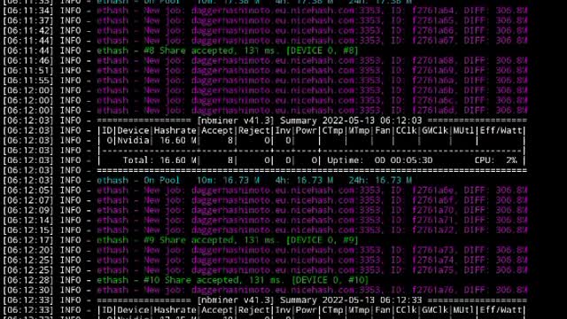 Mining BTc via colab with SSh