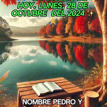 🙏✨Evangelio de HOY. Lunes, 28 de Octubre del 2024 ✨🙏
