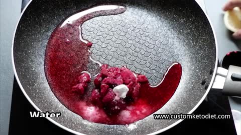 Cream Cheese Pancake With Berries Compote