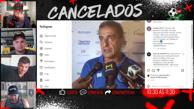 Os Cancelados 16/01/23 - Ténico do Bahia, Renato Paiva, mostra à que veio!