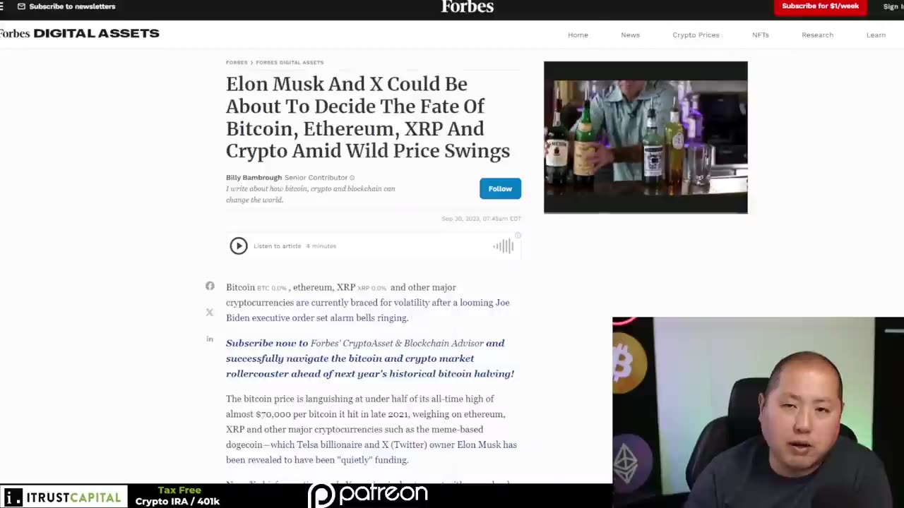 Bitcoin Spooked By Fed Comments | Elon Calls Fiat a Scam