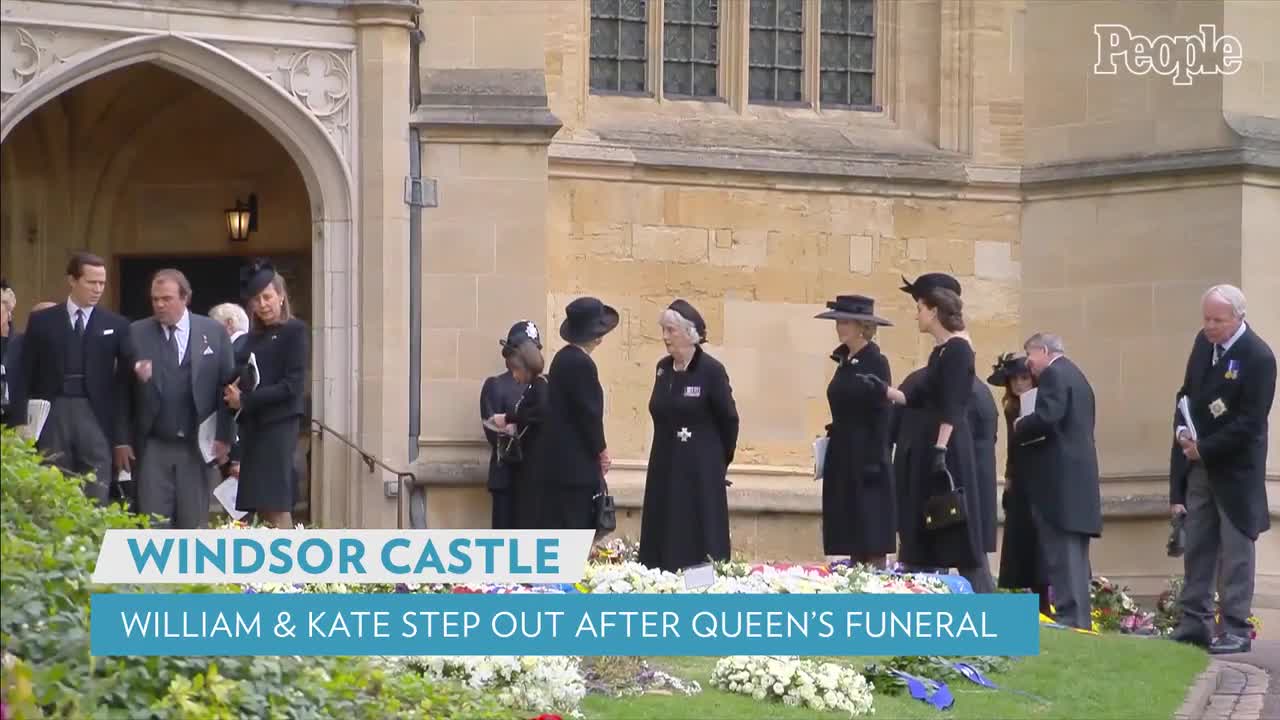Kate Middleton and Prince William Step Out Following Queen's Funeral to Thank Staff PEOPLE