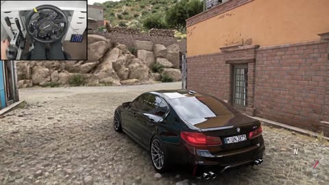 BMW M5 F90 | Forza Horizon 5 | Steering Wheel Gameplay