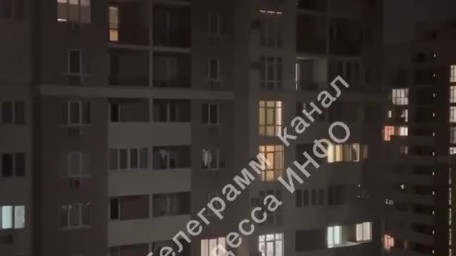 In one of the residential complexes of Odessa, two days later, they gave the light