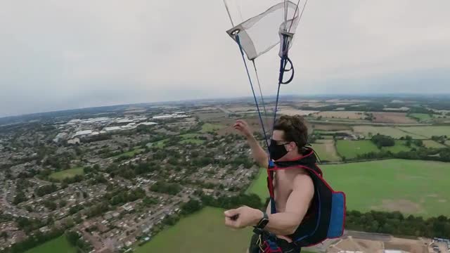 Parachuter Practices Pullups Before Promptly Plummeting