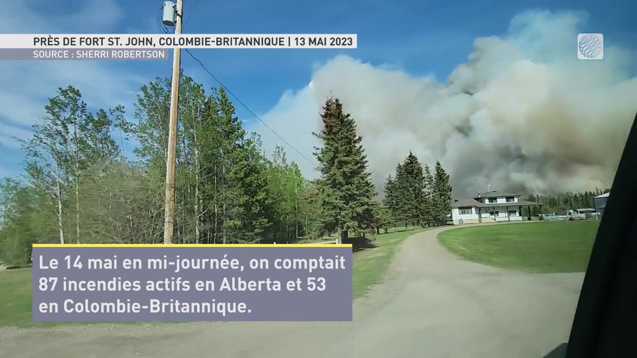 Encore 140 feux actifs dans l'Ouest canadien, sans répit en vue