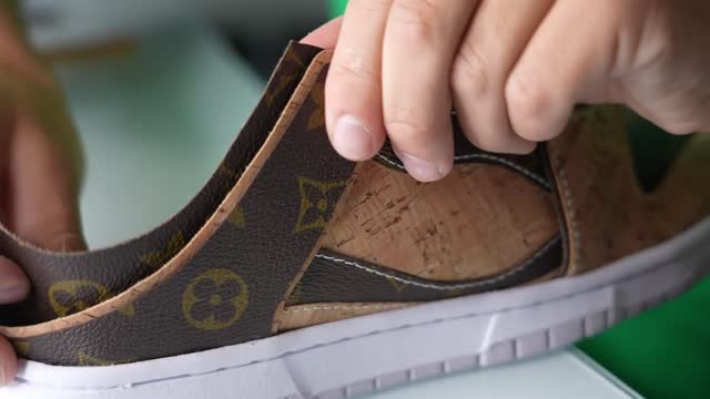 Turning a $1700 Louis Vuitton Bag into Shoes…