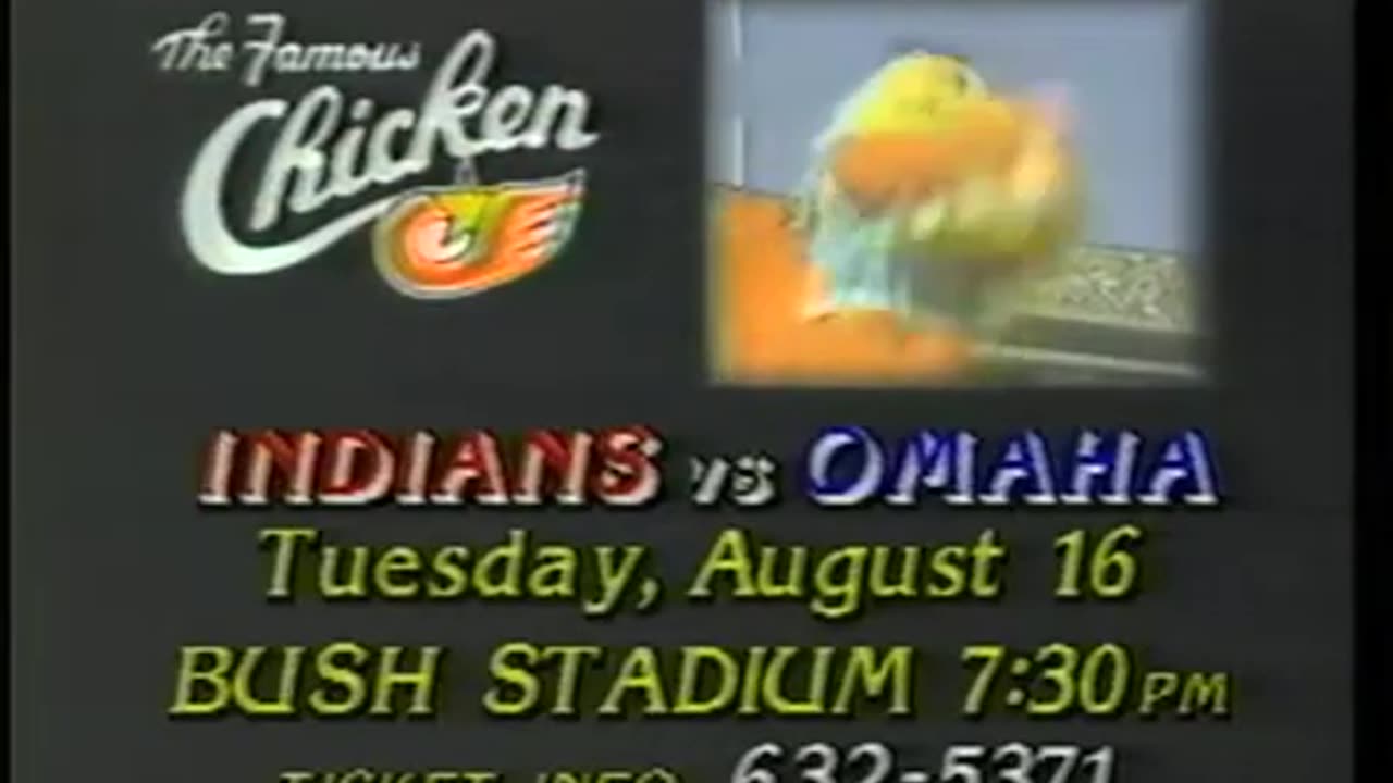 August 11, 1988 - San Diego Chicken Visits Bush Stadium in Indianapolis