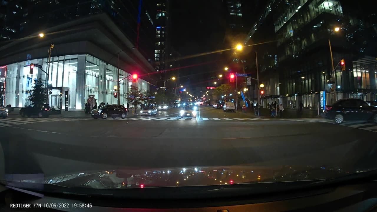 Driving in downtown Toronto