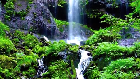 Mountain - Waterfall 7 - Video Background HD 1080p
