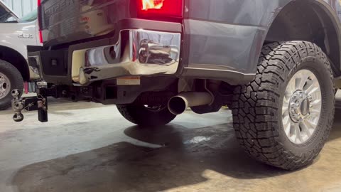 2020 f250 7.3 godzilla front resonator delete with ypipe