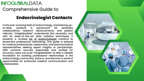 Get the 100% Verified Endocrinologist Email List In US From InfoGlobalData