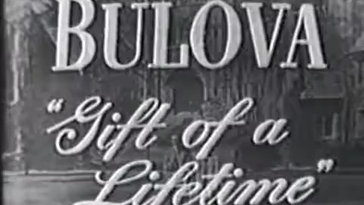 Watch this captivating 1951 TV commercial for the Bulova Watch