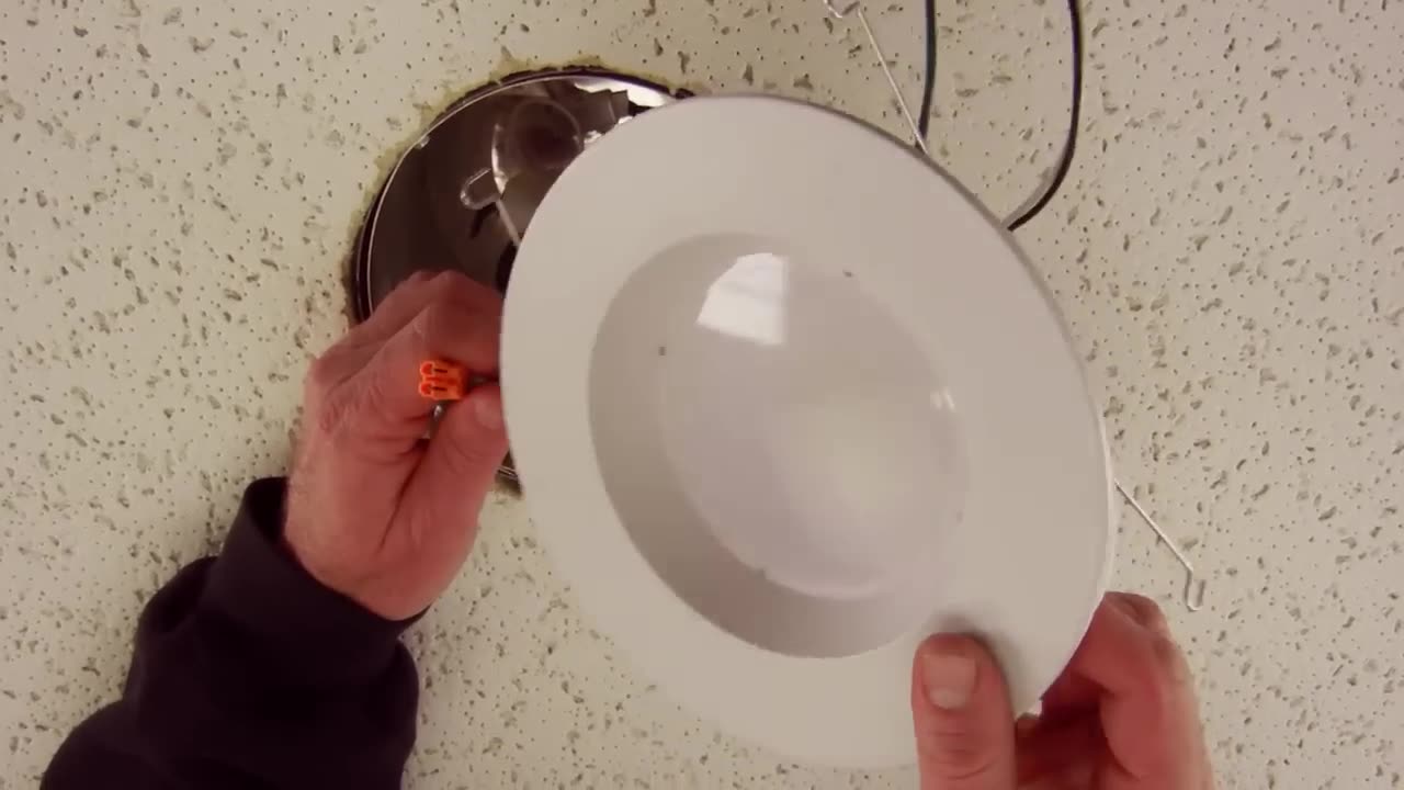 How to install LED recessed lighting retrofit trim for 5" or 6" housings by Total Recessed Lighting