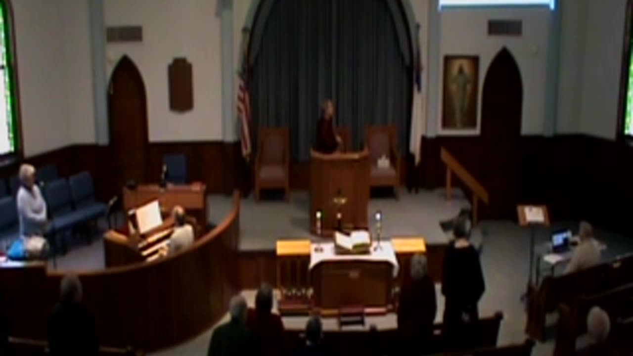 February 11, 2024, First Baptist Church Loudonville, Ohio. Closing hymn and postlude.