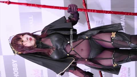 2022 AGF 에이크라운 웰 코스프레 모델 4K 직캠 페이트 그랜드오더 스카사하 acrown well cosplay model fancam Fate Scáthach