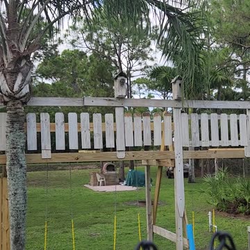 An Owl visits the playground birdhouse