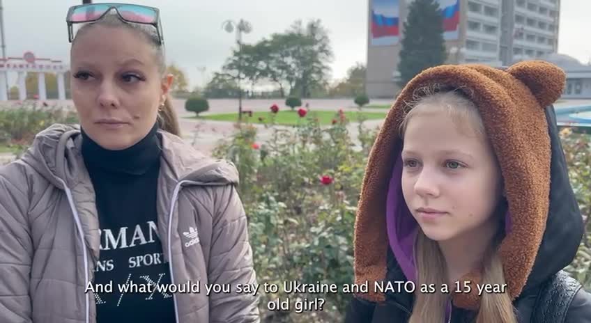 spoke to this 15 year old girl in Melitopol. Please subscribe