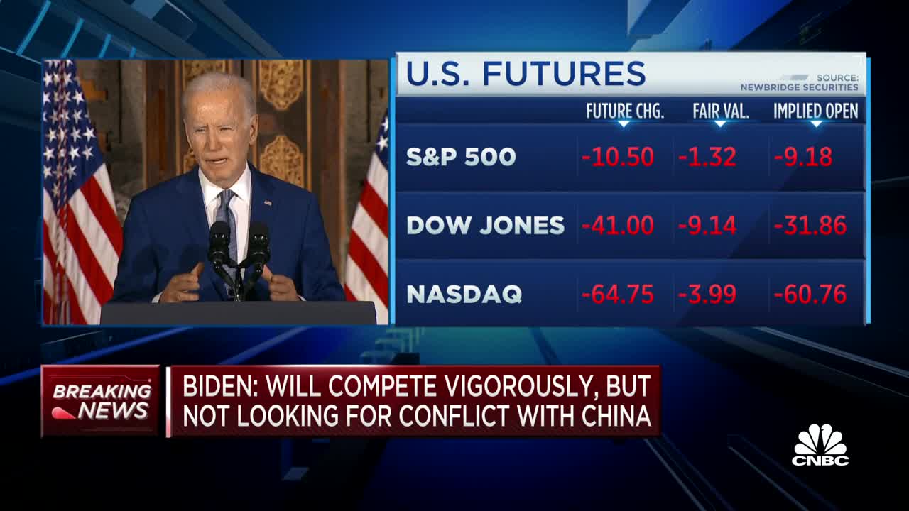 President Biden: I do not believe China will try to invade Taiwan imminently