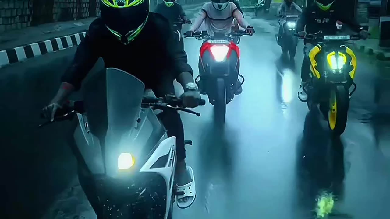 Rainy Day Bike Ride Kabhi Jo badal Barse