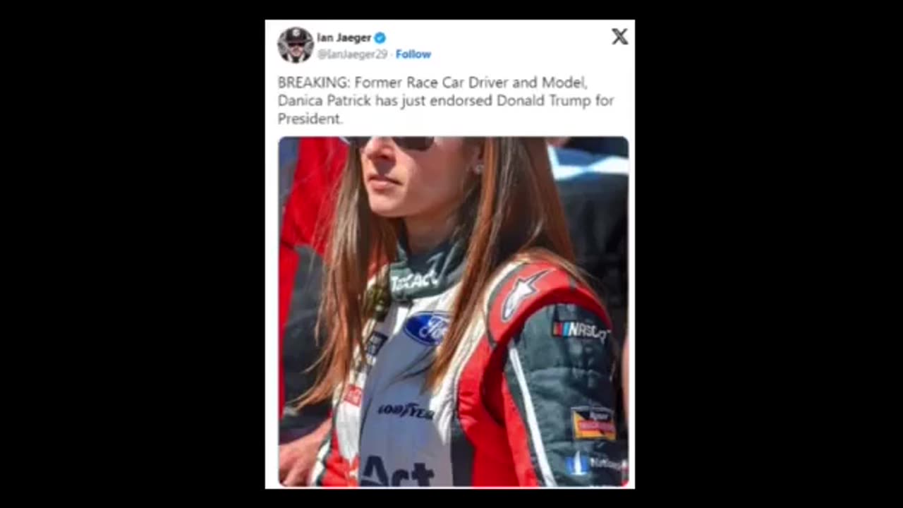 Danica Patrick Sends Fiery Six-Word Message to Critics After Endorsing Trump