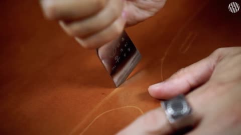 Cut Leather Cushions To Make The Shape Of Shoes