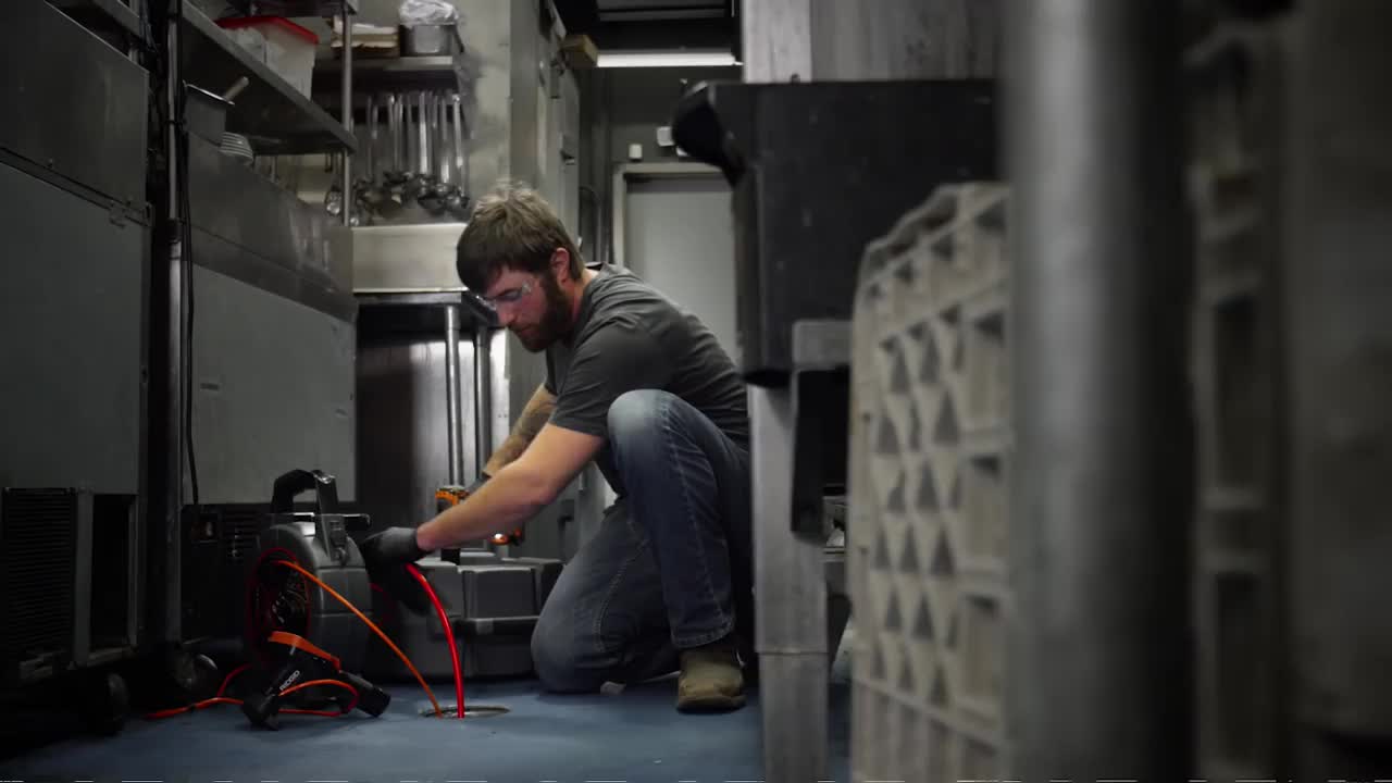 How To Use The RIDGID® FlexShaft® Drain Cleaning Machines For Grease Buildup