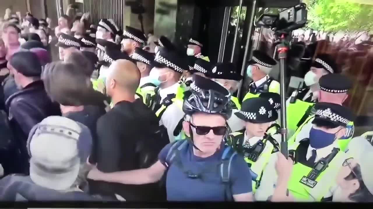 More footage outside BBC Wood Lane