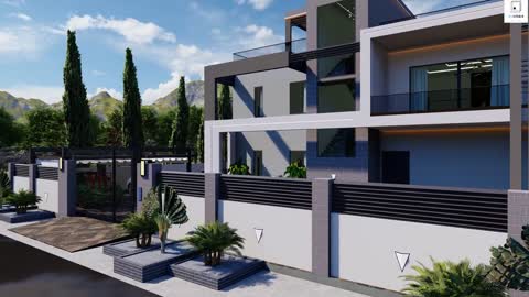 Modern House Design (19m x 17m) 6 Bedrooms with Estimate cost.