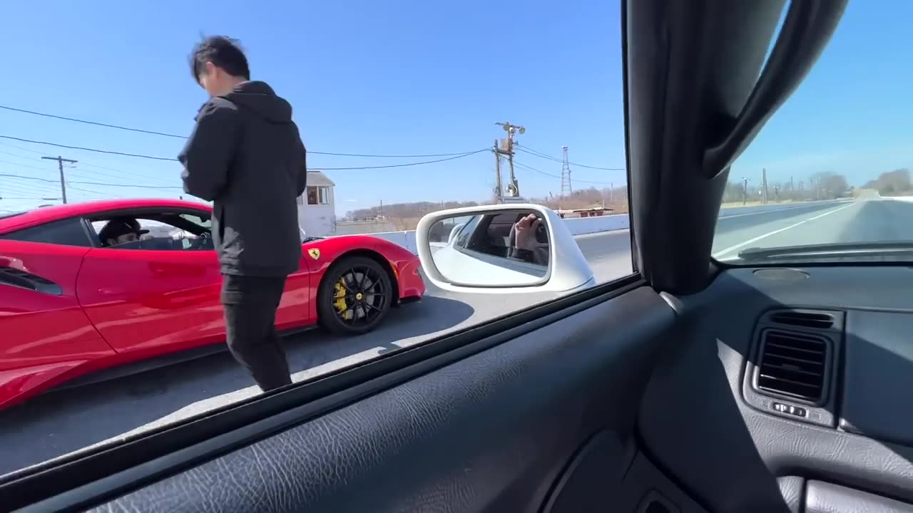 Epic Supercar Showdown: Toyota Supra vs Ferrari 488 Pista Drag Race