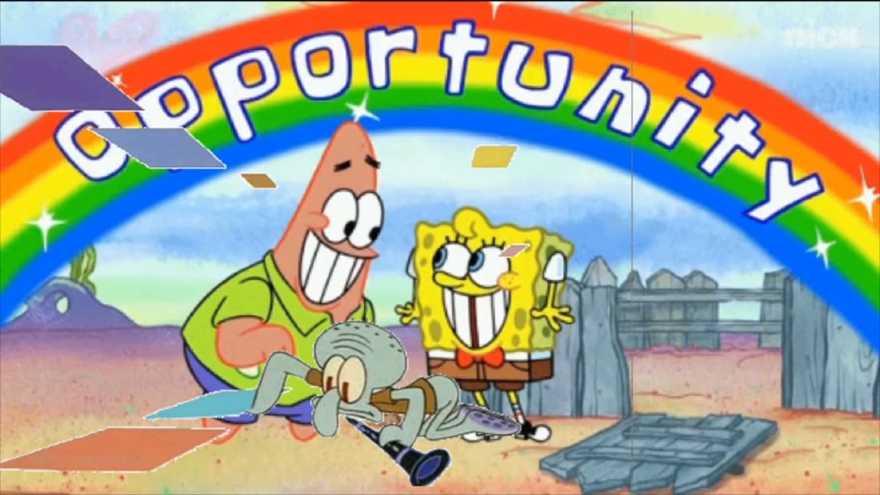 Squidward Is Playing With Tiles While SpongeBob And Patrick See An Opportunity 🌈