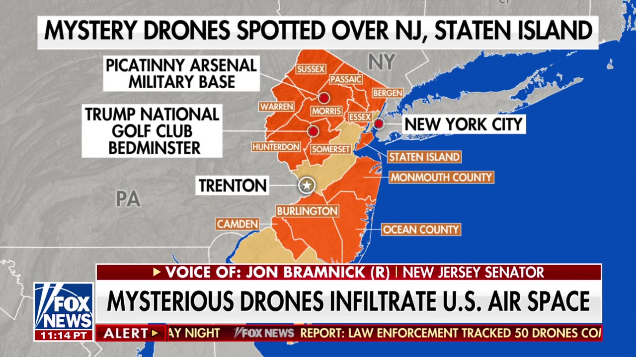 Lawmakers ‘MORE CONCERNED’ than before New Jersey drone briefing