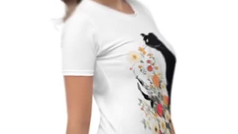 Cat Mom Shirt Flowers Boho Cat Shirt Cats Cat Mom Floral Cats T-Shirt Catlover Shirt Animal