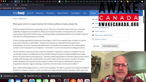 BMJ (British Medical Journal) exposes Government corruption.