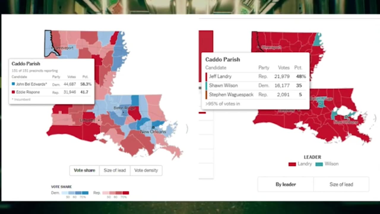 💋Louisiana turns BEET RED!
