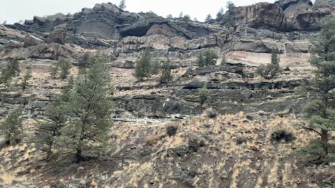 Central Oregon – Steelhead Falls – Panoramic 360 of High Desert Canyon – 4K