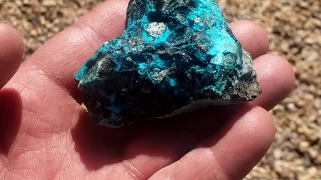Rocks you might find in the Arizona desert part 1. Chrysocolla.