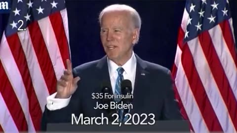 Trump got $35 Month for Insulin, not Biden