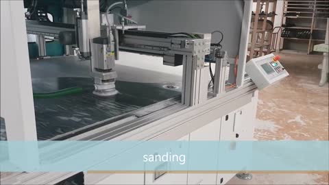 Sanding and Polishing a piano cover with the HBS 2600C for curved panels