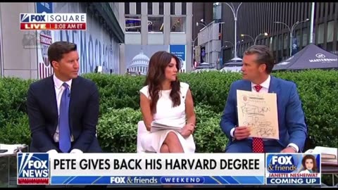 When Future Secretary of Defense, Pete Hegseth wrote “Return to Sender” on his Harvard Diploma