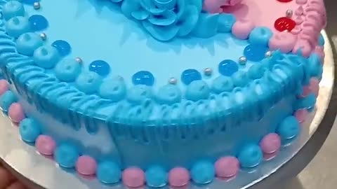 Boy and girl design #birthdaycake #tending #amazing #art #shortvideo #shorts