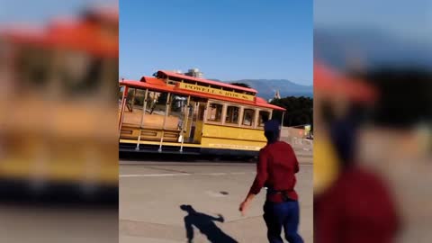 walking on a train with magic ?
