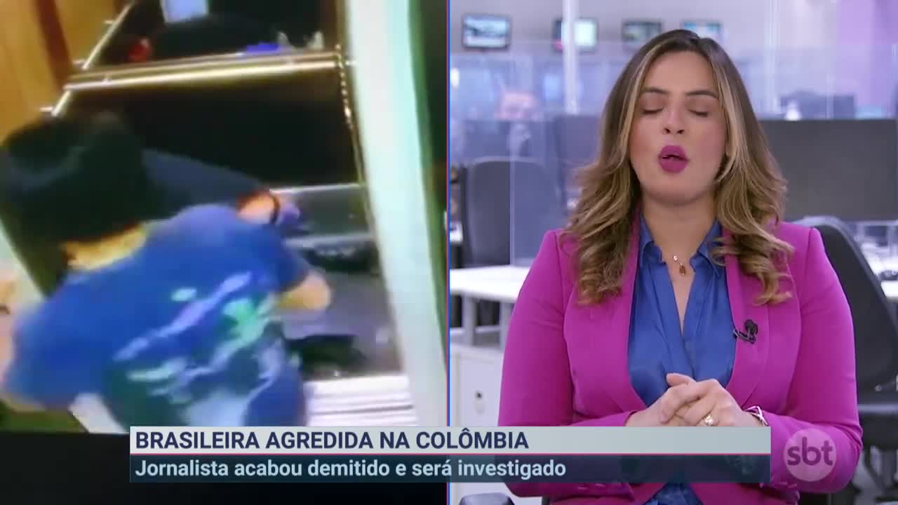 Brasileira é espancada por namorado colombiano dentro de elevador | Primeiro Impacto (11/11/22)